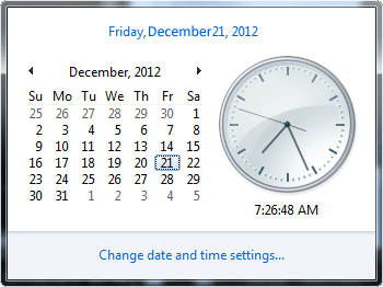December 21, 2012 is coming!
