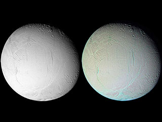 Enceladus in False Color
