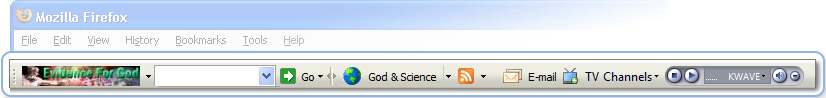 God and Science Toolbar